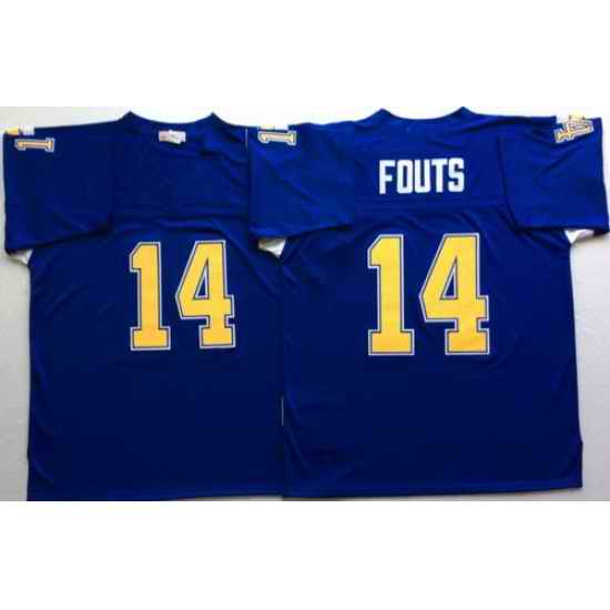 Mitchell And Ness 1994 Chargers #14 Dan Fouts Navy Blue Throwback Stitched NFL Jersey